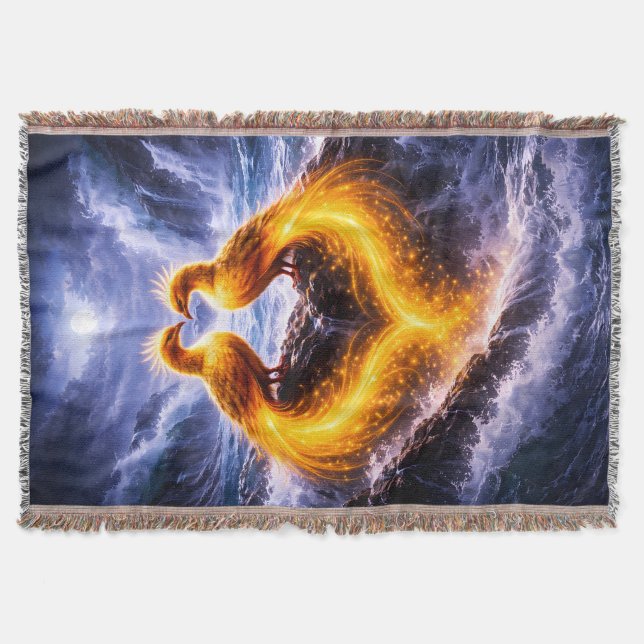 Cobertor Twin Phoenixes of Eternal Light (Frente)