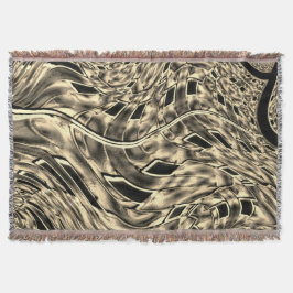 Cobertor Twist espelhou um forte beige de linha ou sombra k