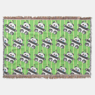 Cobertor Um adorável bebê panda dormindo pacificamente