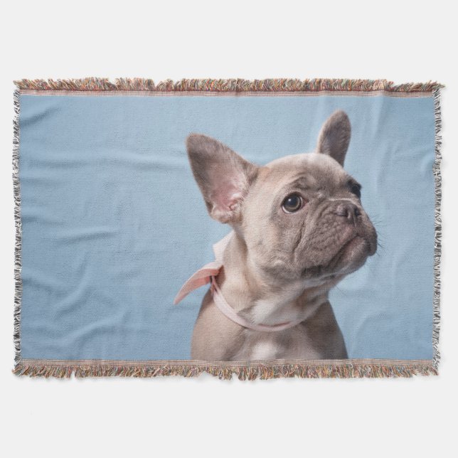 Cobertor Um Bulldog Francês (Frente)