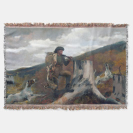 Cobertor Um caçador e cães Winslow Homer 1891