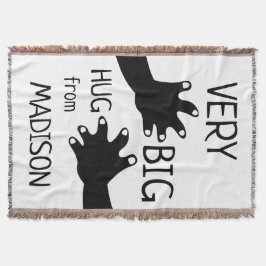 Cobertor Um grande abraço de seu presente, algodão jogado