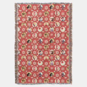 Cobertor Um Padrão de Floco de Neve Retro de História de Na