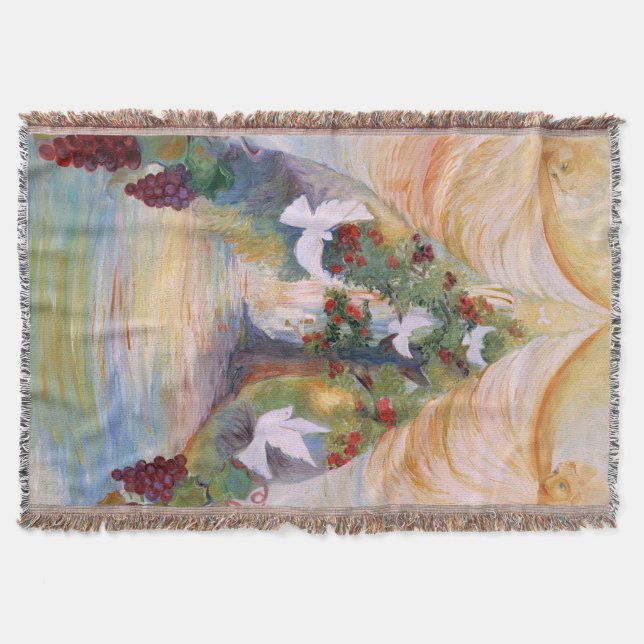 Cobertor Um rosa para sua noiva por Sue Ann Jackson (Frente)