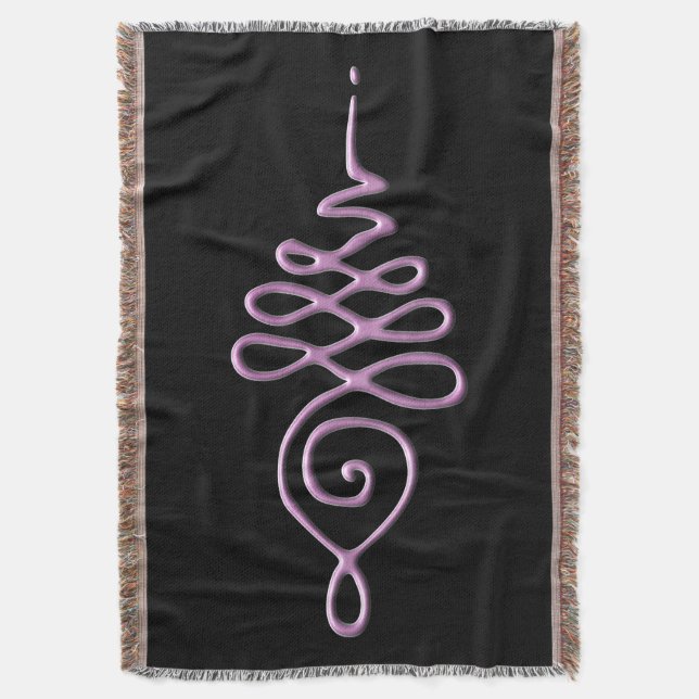 Cobertor Unalome Rosa  (Frente Vertical)
