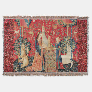 COBERTOR UNICORN E LADY JOGANDO ÓRGÃO COM ANIMAIS