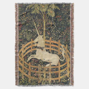 Cobertor Unicórnio Tapestries Captivity Tapeçaria Medieval