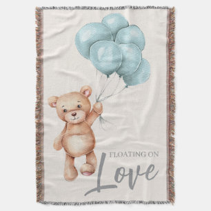 Cobertor Urso de Teddy com Balões
