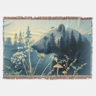 Cobertor Urso na natureza selvagem
