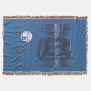 Cobertor Urso no luar - curvatura, Oregon