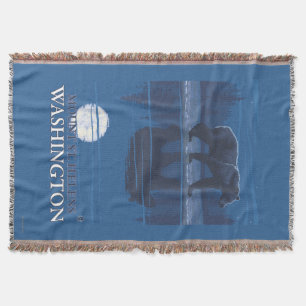 Cobertor Urso no luar - Mount Saint Helens,