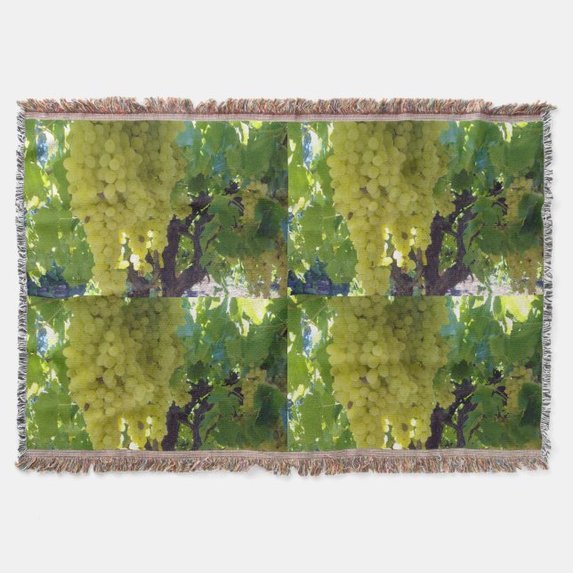 Cobertor Uvas Sultana Numa Vinha De Uva, (Frente)