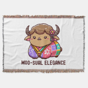 Cobertor Vaca em Elegância nas Terras Altas