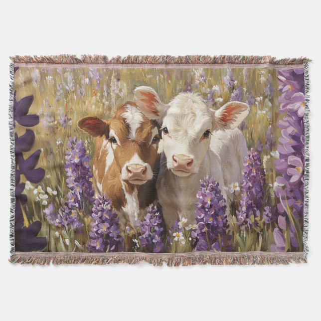 Cobertor Vacas Leiteiras Cujas Folhas De Tremoço (Frente)