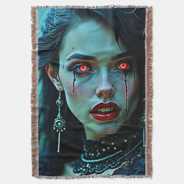 Cobertor Vampire Queen: Dark Allure Art (Frente Vertical)