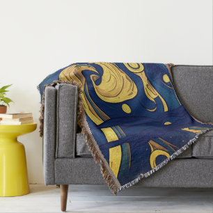 Cobertor Van Gogh Blankets, Onda Estelar Gerada por AI