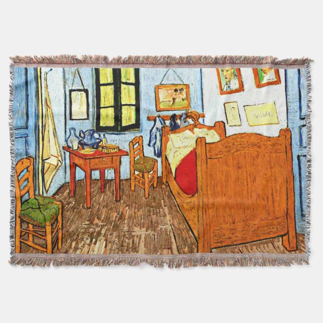 Cobertor Van Gogh - Quarto de Vincent em Arles (Frente)