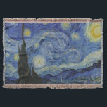 Cobertor Van Gogh, Starry Nigh<br><div class="desc">Van Gogh,  Starry Nigh,  pintura clássica</div>