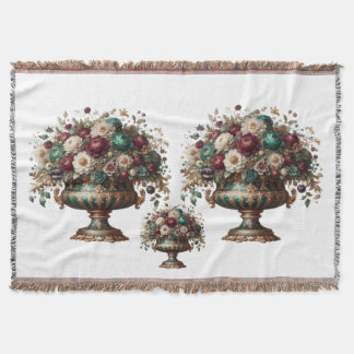 Cobertor Vaso Floral Bávaro Vitoriano