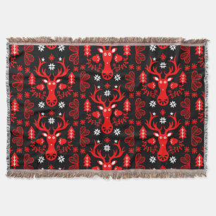 Cobertor Vedante de Natal Vermelho escandinavo