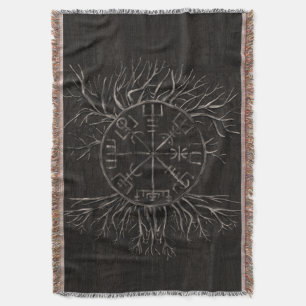 Cobertor Vegvisir e árvore de vida Yggdrasil