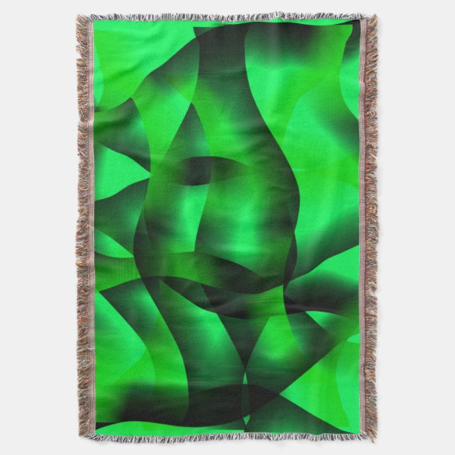 Cobertor Verde limão e coalhada negra, com sombra? (Frente Vertical)