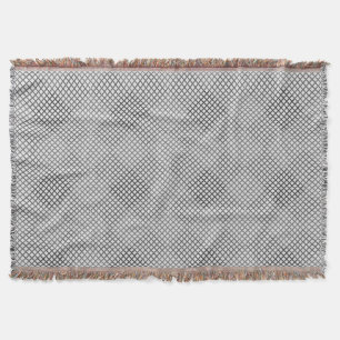 Cobertor Verificado o padrão diagonal 2 tons w OffWhite