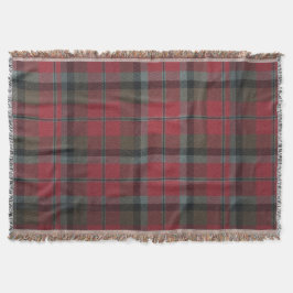 Cobertor Vermelho quente e marrom, Tartan