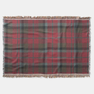 Cobertor Vermelho quente e marrom, Tartan
