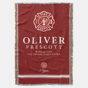 Cobertor Vermelho voluntário do símbolo da cruz maltesa d
