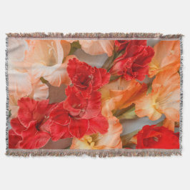 Cobertor Vibrant Gladiolus flowers