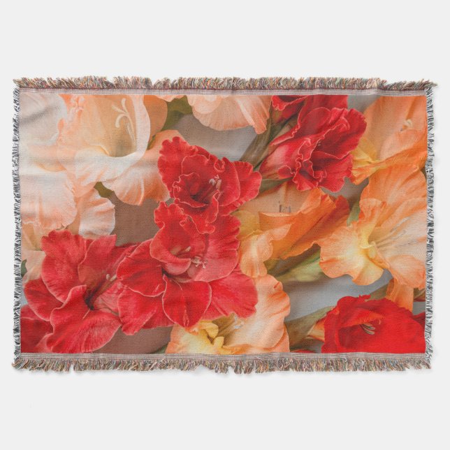 Cobertor Vibrant Gladiolus flowers (Frente)