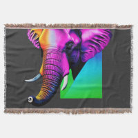Vibrante Elefante Porta-copos de Vidro com Caixa d