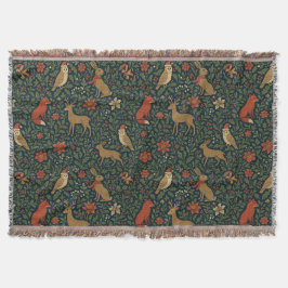 Cobertor Victorian Christmas Animal & Botanical 