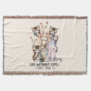 Cobertor Vida Sem Gatos