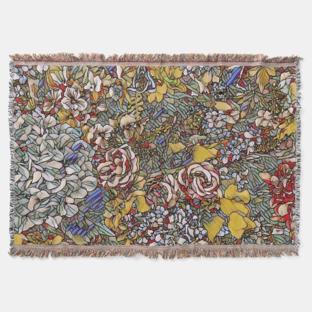 Cobertor Vidro Arrefecido Floral Botânico (Frente)