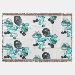 Cobertor Vidro-do-mar flores e bexiga