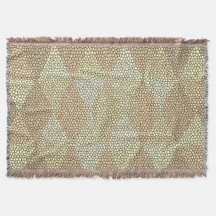 Cobertor Vidro Fosco Padrão Diamante Dourado