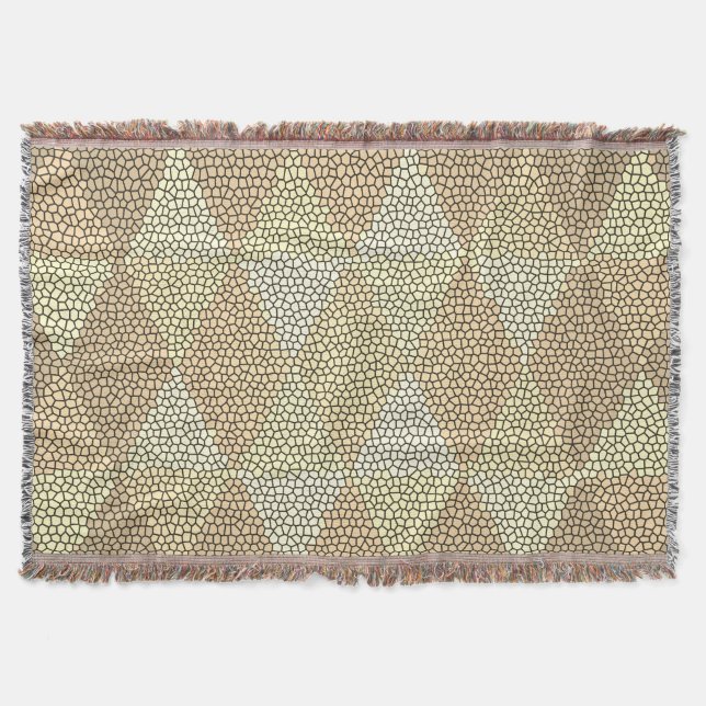 Cobertor Vidro Fosco Padrão Diamante Dourado (Frente)
