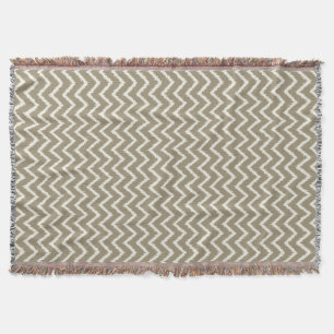 Cobertor Vigas de Ikat - tan e bege do Taupe