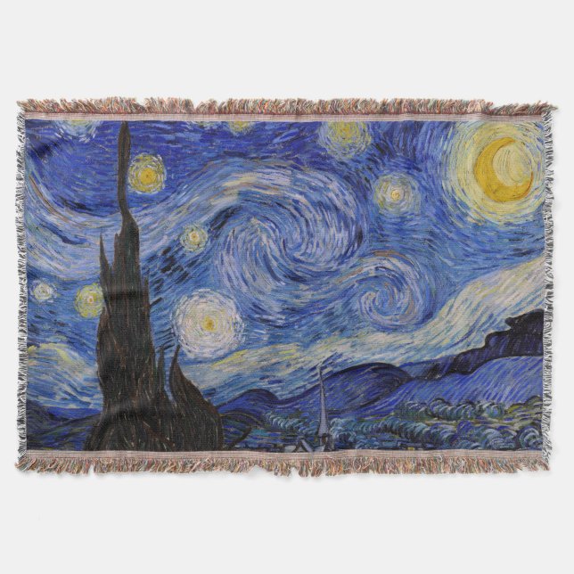 Cobertor Vincent Van Gogh - A noite de Starry (Frente)