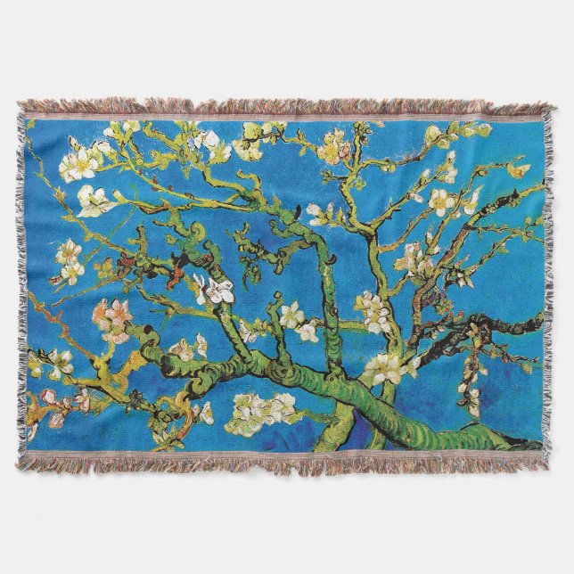 Cobertor Vincent Van Gogh - Amendoeira em Flor Arte Refinad (Frente)