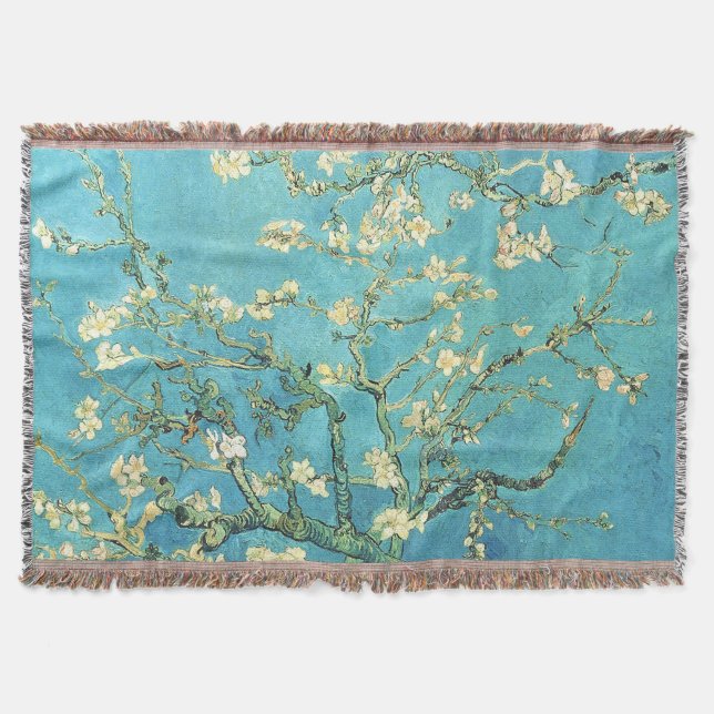 Cobertor Vincent van Gogh Blossomong Almond Tree (Frente)