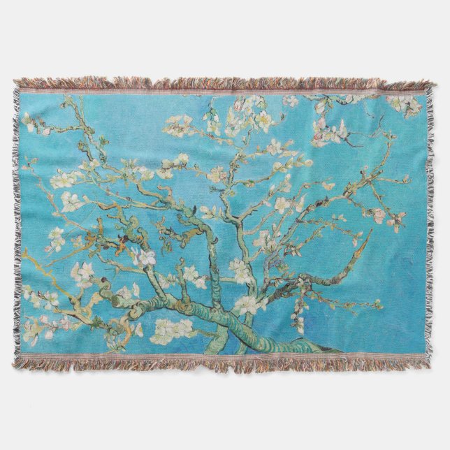 Cobertor Vincent van Gogh - Flor de Amendoeira (Frente)