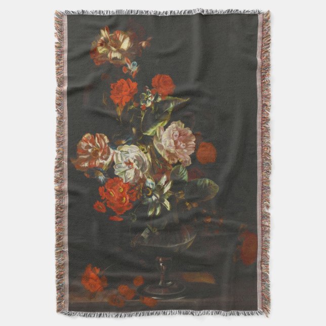 Cobertor Vintage Ainda Life with Flowers (Frente Vertical)