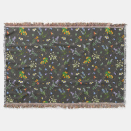 Cobertor Vintage botanical style