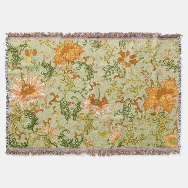 Cobertor Vintage Chinese Ornament Jones Flowers (Frente)