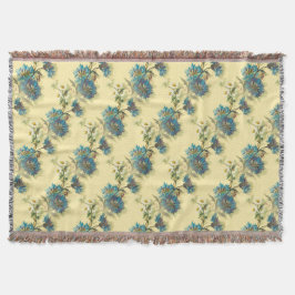 Cobertor Vintage Daisy e Cornflower Pattern