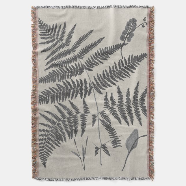 Cobertor Vintage Ferns (Frente Vertical)