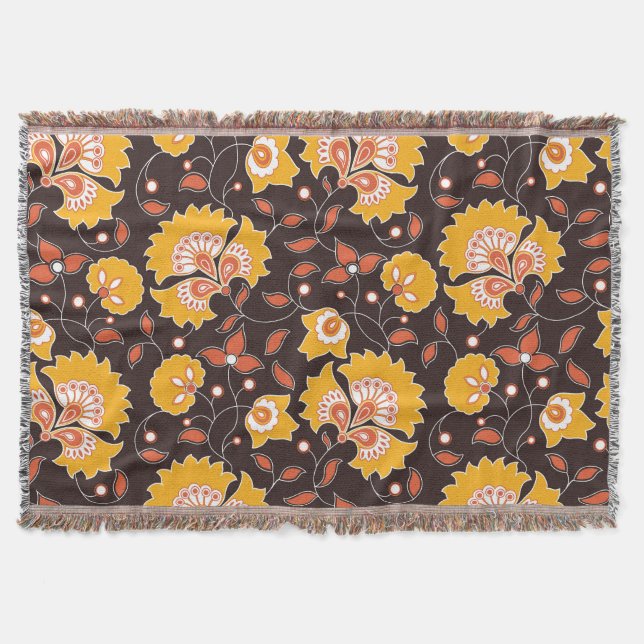 Cobertor Vintage Floral Invisível (Frente)